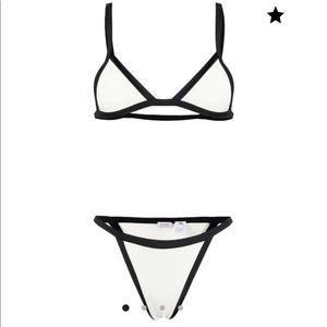 Oseree two tone triangle bikini